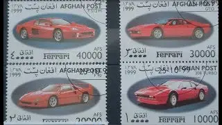 Cars stamps collection