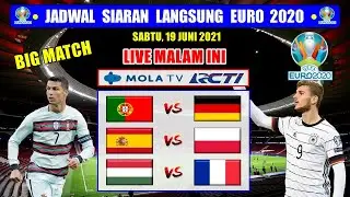Jadwal Siaran Langsung EURO 2020 Malam Ini Live RCTI ~ PORTUGAL VS JERMAN ~ HUNGARIA VS PRANCIS