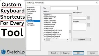 How To Set Shortcuts In Sketchup | Set Custom Keyboard Shortcuts | 