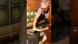 Небольшой ремонт и отделка печи изразцами