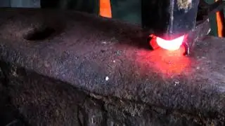 Ковка ножа из шляпы клапана. Часть 1.