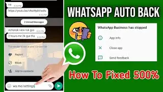 Wa.me/settings problem solution | Whatsapp message not opening | Whatsapp auto back problem