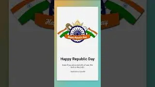 Simple Republic Day Card | HTML & CSS | #htmlcsscard