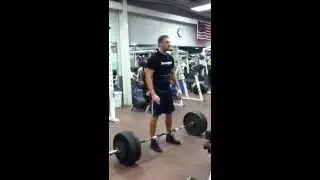 425 Deadlift against added black EFS Pro Short Monster Mini Band PR