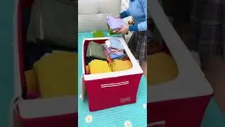 Foldable storage box 2021 pressure resistant waterproof l wardrobe organiser for clothes l budget