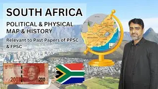 Political and Physical Map & History of South Africa | Tanveer Ranjha | One-Paper | Study River