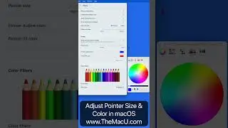 How to Change Pointer Size & Color on a Mac! 
