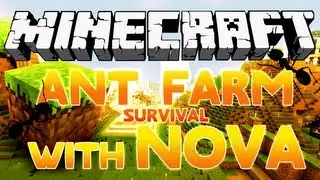 MINECRAFT | Ant Farm Survival w/Nova Part 3: Nova Y U NO Good Connection?!??!