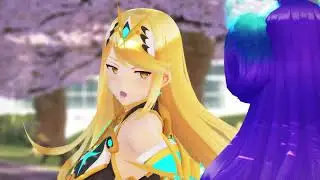 [Mmd Xenoblade Chronicles 2] Mythra & brighid Lets be FrIENdZ
