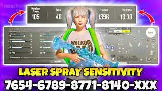 BGMI SENSITIVITY CODE TODAY | BGMI BEST ZERO RECOIL SETTINGS | BGMI SENSITIVITY SETTINGS.
