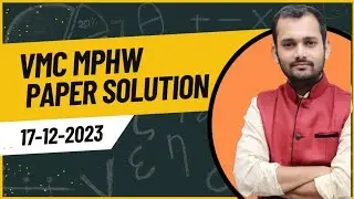 VMC MPHW FHW paper Solution 17-12-2023 || @Health_Inspector ||