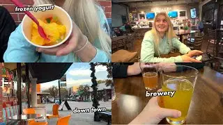 going down town for frozen yogurt + trying out a new brewery! (vlogmas day 5 💚❤️)