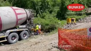 Riempimento micropali pompa per calcestruzzo e betoncino BUNKER B100