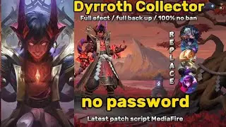 Script skin Dyrroth Collector• No password• New update• Replace all skin•|| Mobile Legend Bang Bang