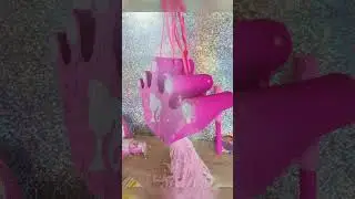Birthday party piñata handmade fun game for kids and adults pinata time Doll party girl birthday