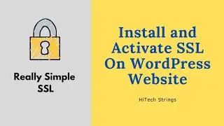 [FREE] SSL For WordPress Website | Install and Activate SSL | Really Simple SSL Plugin