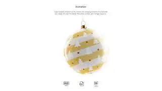 Christmas Ball Animated Mockups Set | animation