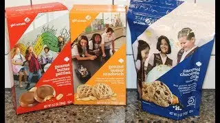Girl Scouts Cookies: Peanut Butter Patties, Peanut Butter Sandwich & GF Caramel Chocolate Chip