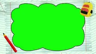 SCHOOL SUPPLIES GREEN SCREEN OVERLAY/ USE CHROMA KEY/ FREE DOWNLOAD/ FOR CONTENT CREATORS