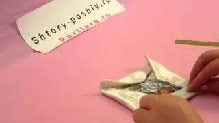Квилтагами   оригами из ткани цветок  Гвоздика