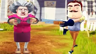 SCARYTEACHER HAPİSE GİRDİ Hello Neighbor Mod