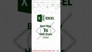 Hide rows in Excel | Excel Formula | #excel #accounting #exceltips #computer #education #shorts #job