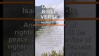 Isaiah 32:17-18 | Daily Bible Verse | #shorts