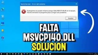 The program cannot start because msvcp140.dll is missing from your computer. ✅ SOLUTION