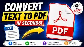 How to Convert Text to PDF in Seconds (Free & Easy Guide) 2026