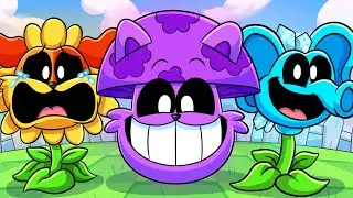 SMILING CRITTERS but they're PLANTS VS ZOMBIES?! Poppy Playtime 3 Animation