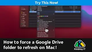 How to force a Google Drive folder to refresh on Mac