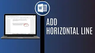 How To Add Horizontal Line In Word