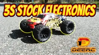 DEERC 9310 3S Lipo Speed Runs on Stock Electronics
