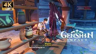 Genshin Impact 4K 36% Commissions Quest Dragonspine Frost Nail Gameplay