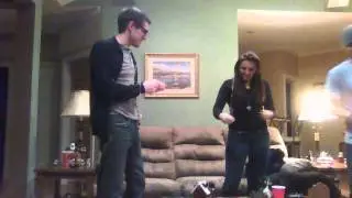 Girl Gets Scared By A Party Popper on New Years