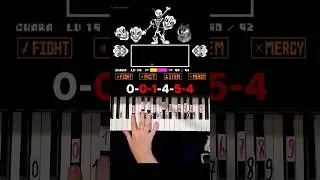 Disbelief Papyrus Piano Tutorial 2 #shorts