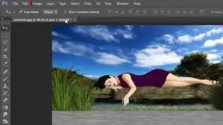 How toCreate ImageReflection Water InPhotoshop cs6HindiUrduफोटोशॉप में झील प्रतिबिंब जलकैसे बनाते हे