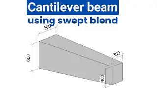 Revit family | Parametric cantilever beam | Swept blend