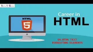 HTML Text formatting elements | Theoretical explanation of text formatting elements with examples.