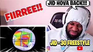STARTING OFF 2024 RIGHT!!!! JID - 30 (Freestyle) [Official Visualizer] (REACTION)