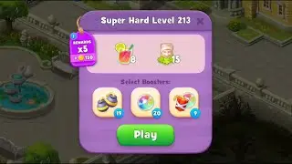 Gardenscapes Level 213 Walkthrough 