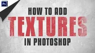 How to add TEXTURE on your text in PHOTOSHOP! | *EASIEST TRICK* | Photoshop CC tutorial!