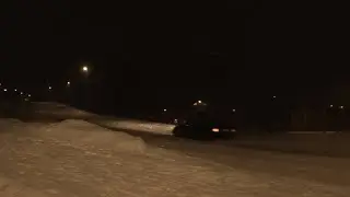 E36 328i compact with S50 headers on snow