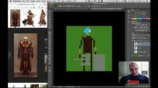 JavaScript-mancy Pixel Art: Mooleen Warrior Monk Take 1