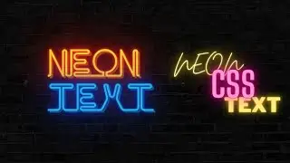 Amazing CSS Neon Background Text | CSS Glowing Text Animation