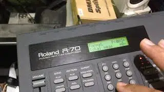 Roland R-70 ทดลองบันทึกจังหวะแบบเคาะเอง