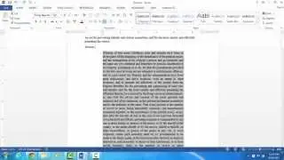 Indenting Paragraphs Word 2013 PC