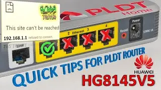 PLDT HG8145V5: Enabling All LAN Ports & Solving “site can’t be reached” error on router IP (Taglish)
