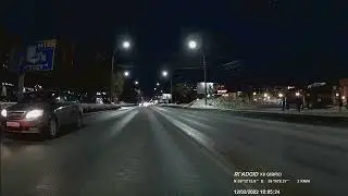 Roadgid X9 Gibrid GT - пример записи задней камеры ночью в Full HD