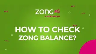 How to Check Zong SIM Balance